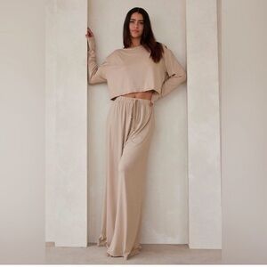 Bumpsuit The Cloud High Waisted Pant Oat XS